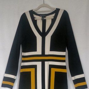 INC. | Colorblock Long Sleeve Dress